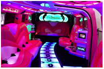 Party Limo Hire Perth Pink Limo Party H210 Jet Door Middle opening door Hummer Stretch Limousine